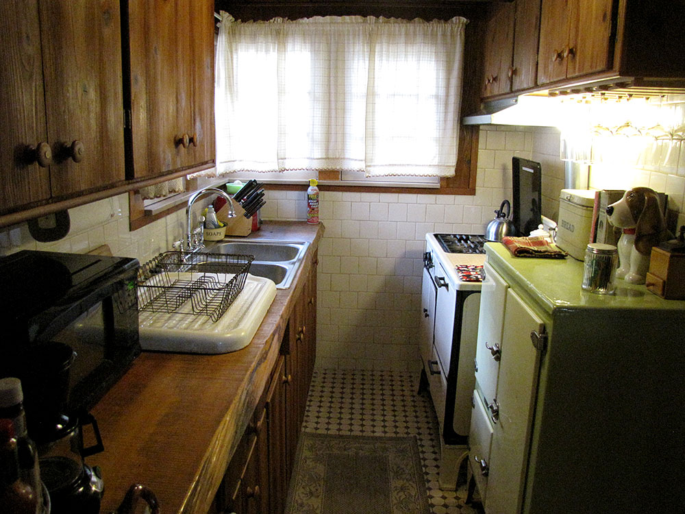 Rogue River cabin kitchen